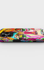 iPhone 14 Pro Tough Case – Abstract Portrait - View 3