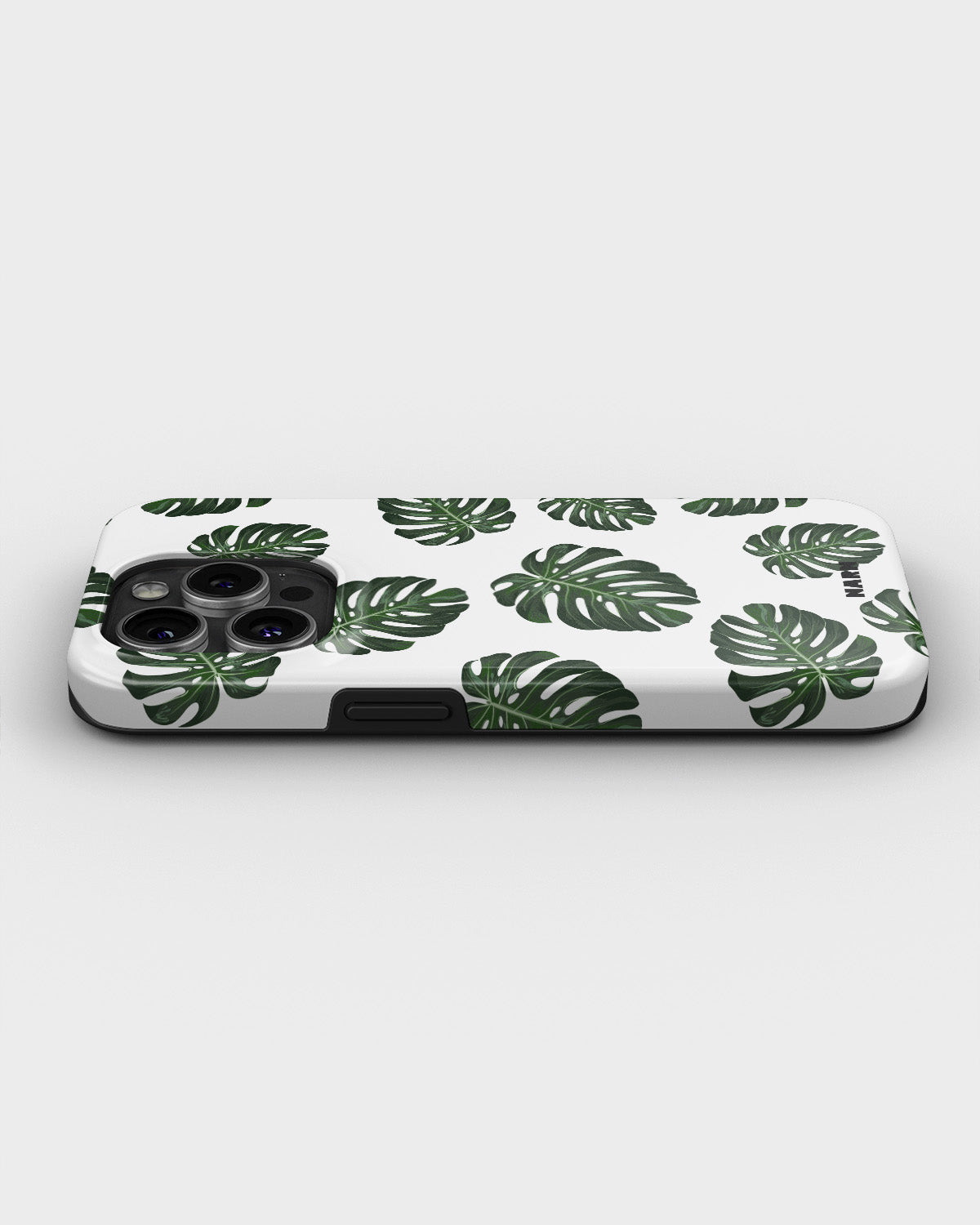 iPhone 14 Pro Tough Case – Monstera Pattern - View 3
