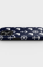iPhone 14 Pro Tough Case – Deep Blue Voyage - View 3