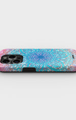 iPhone 14 Pro Tough Case – Pastel Mandala - View 3