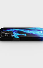 iPhone 14 Pro Tough Case – Blue Flames Dragon - View 3