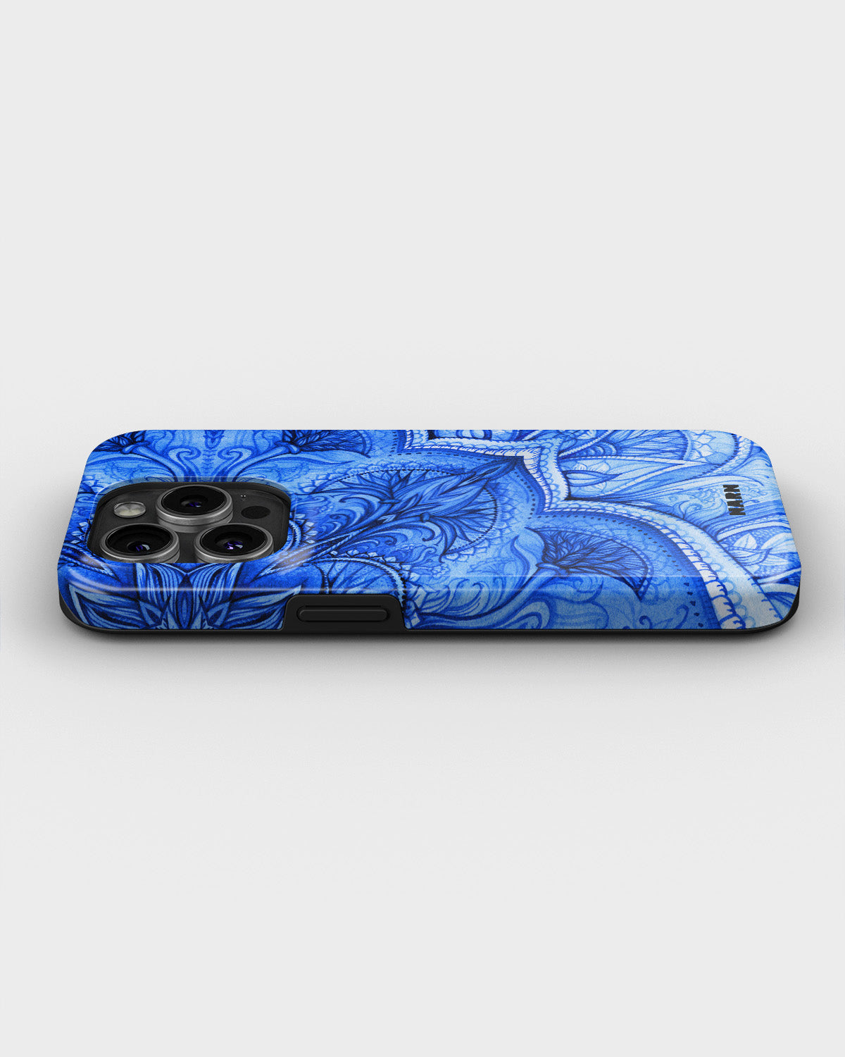 iPhone 14 Pro Tough Case – Blue Vintage - View 3