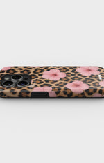 iPhone 14 Pro Tough Case – Leopard Flower - View 3