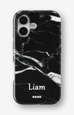 iPhone 16 Tough Case – Custom - Black Marble - View 1