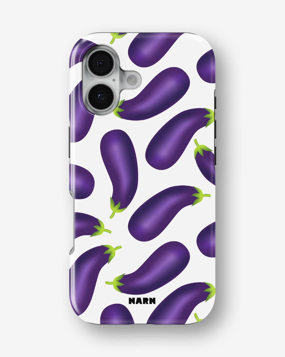 iPhone 16 Tough Case – Eggplant Pattern - View 1