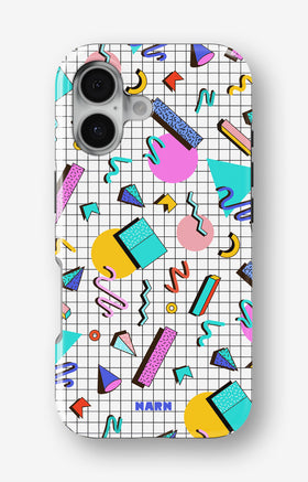 iPhone 16 Tough Case – 80s Memphis - View 1