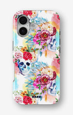 iPhone 16 Tough Case – Flowered Skulls - View 1