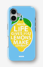 iPhone 16 Tough Case – Lemon Quote - View 1