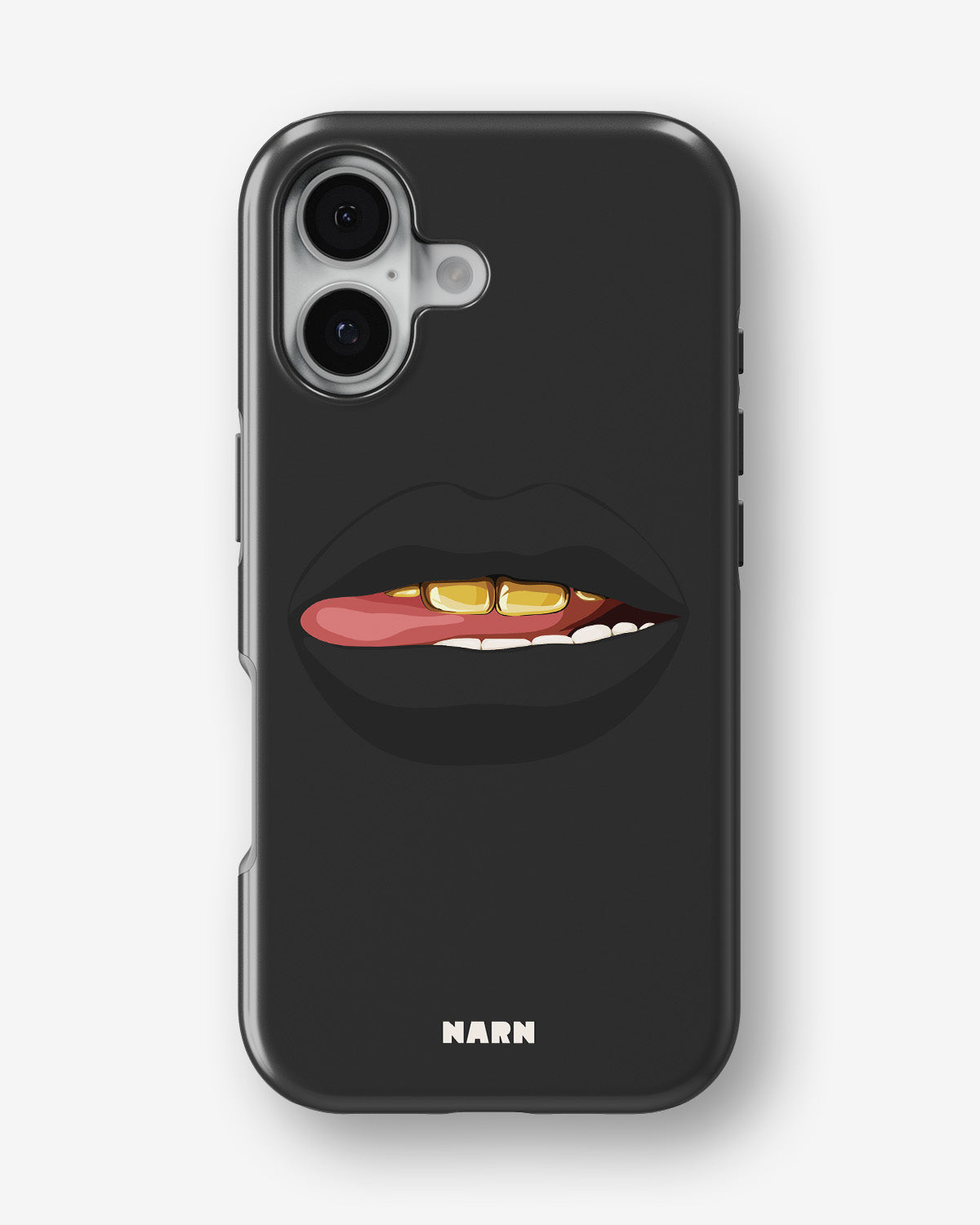 iPhone 16 Tough Case – Golden Lips - View 1