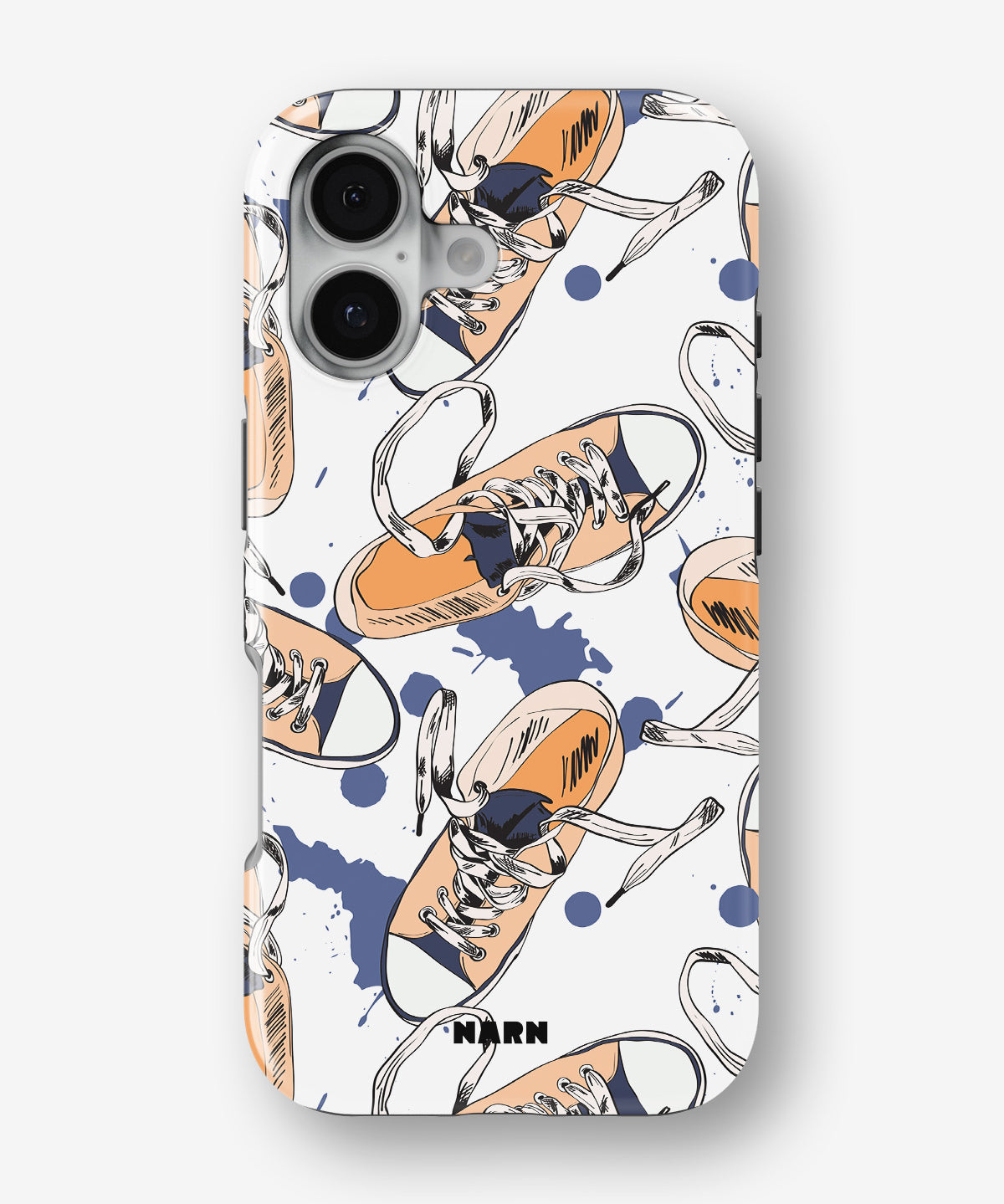 iPhone 16 Tough Case – Apricot Sneakers - View 1