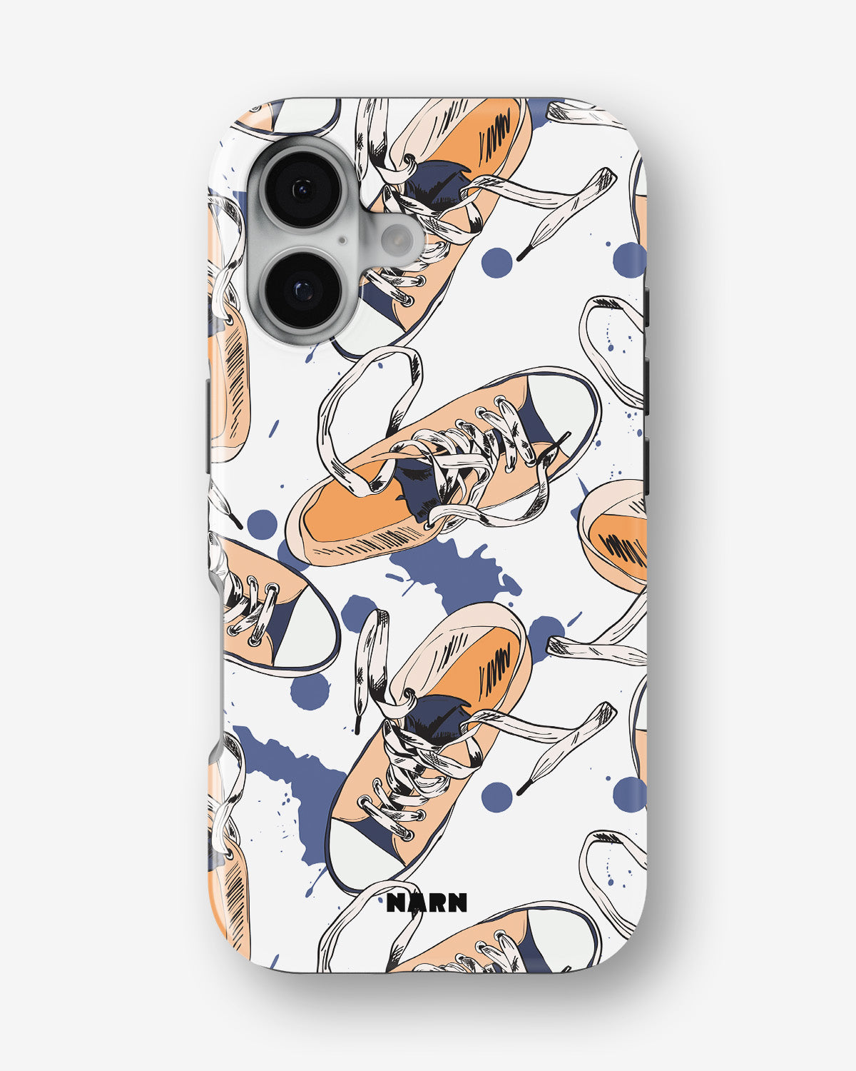 iPhone 16 Tough Case – Apricot Sneakers - View 1