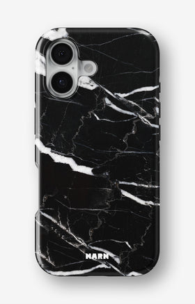 iPhone 16 Tough Case – Black Marble - View 1