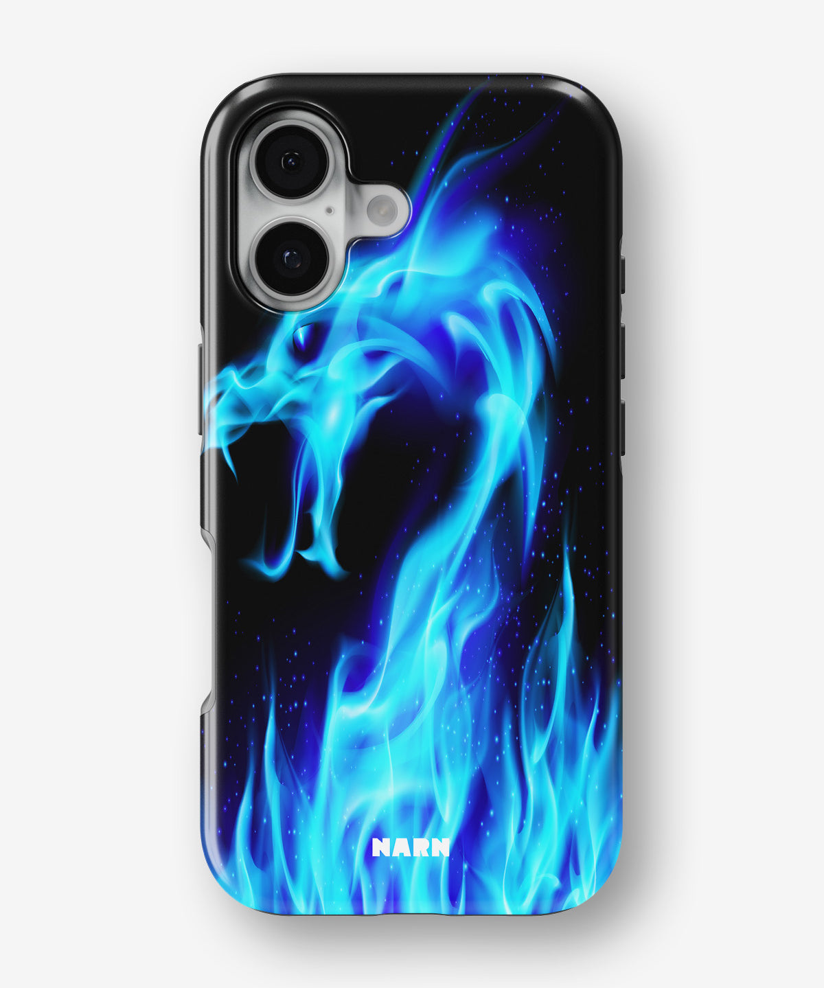iPhone 16 Tough Case – Blue Flames Dragon - View 1