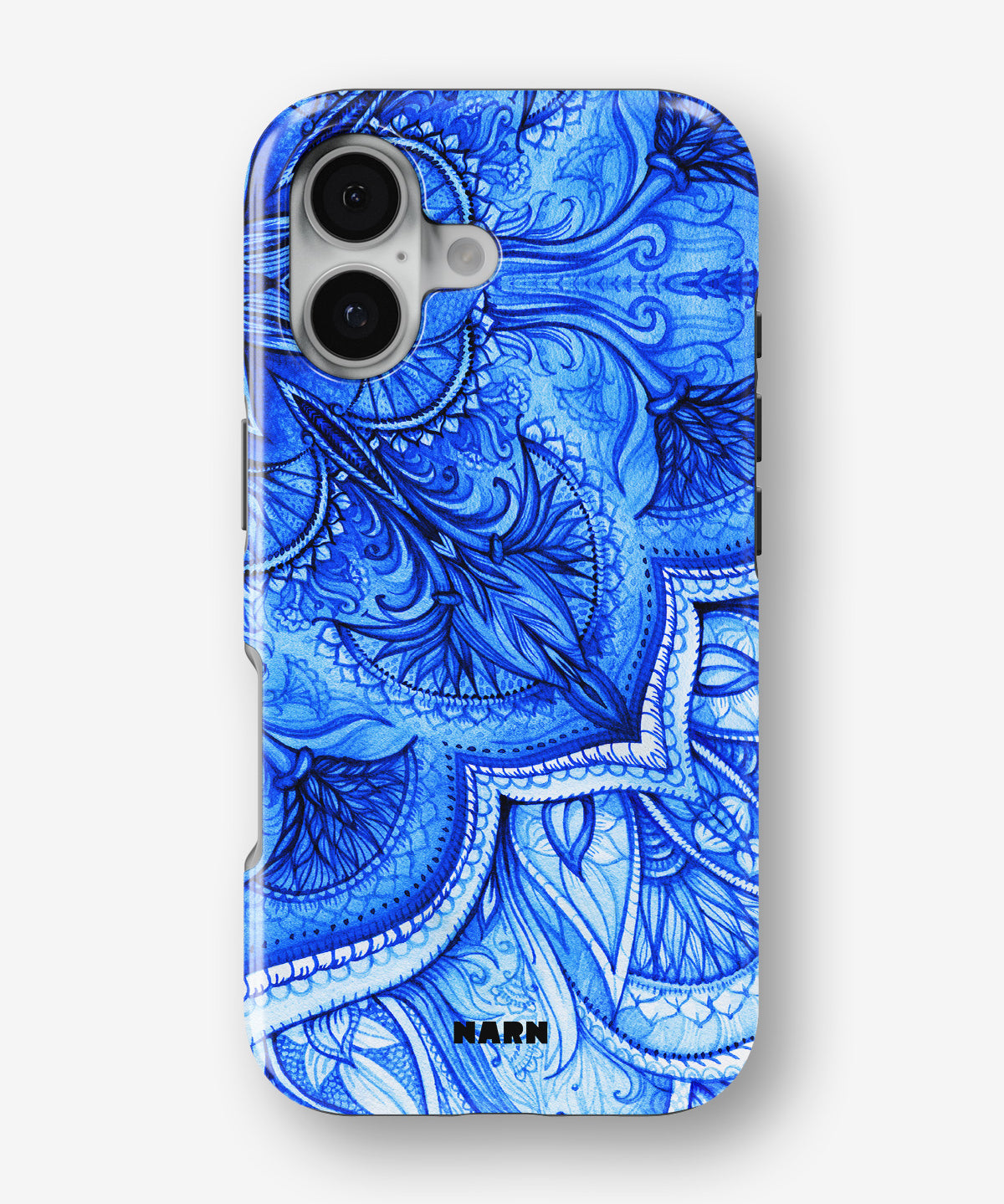iPhone 16 Tough Case – Blue Vintage - View 1