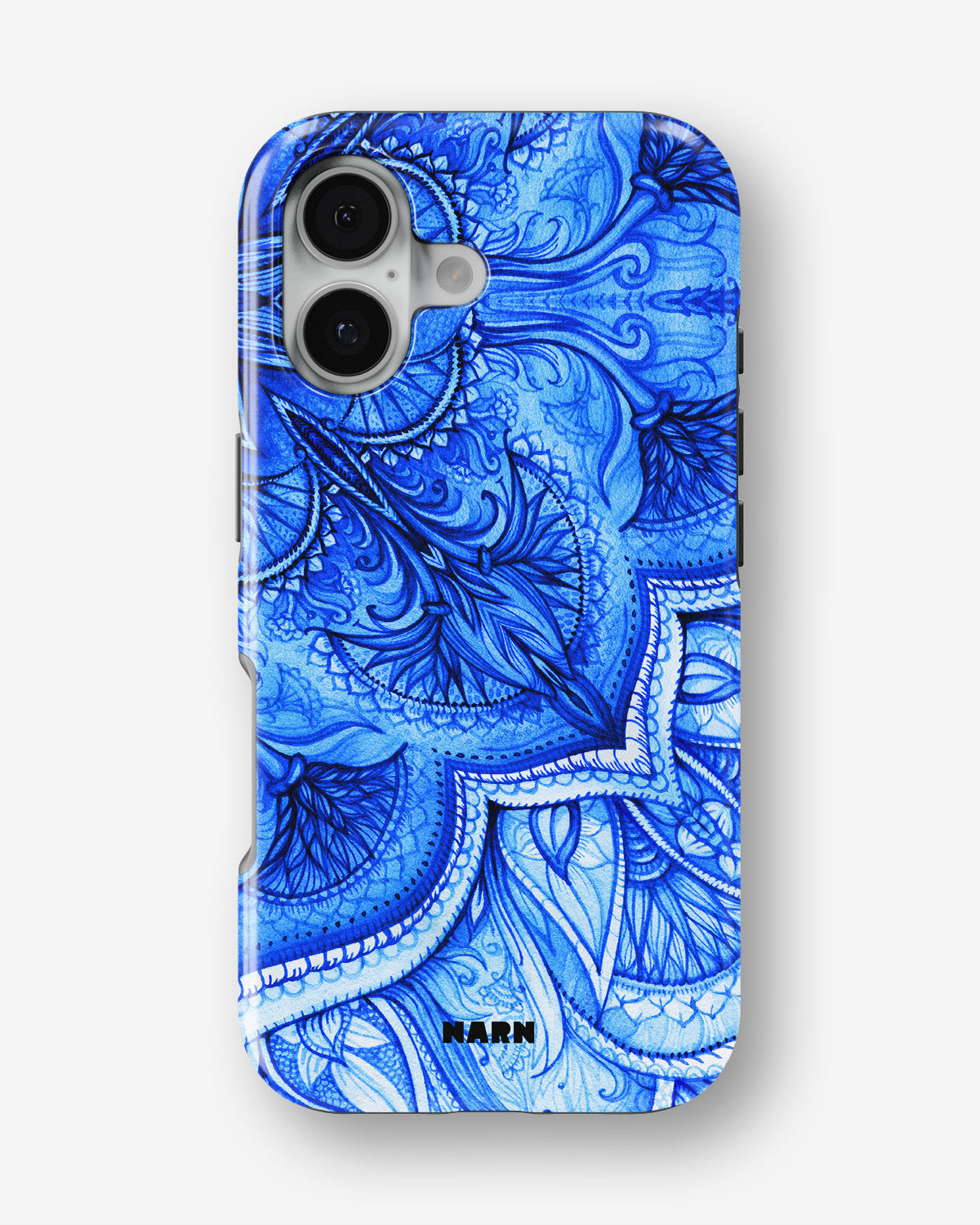 iPhone 16 Tough Case – Blue Vintage - View 1