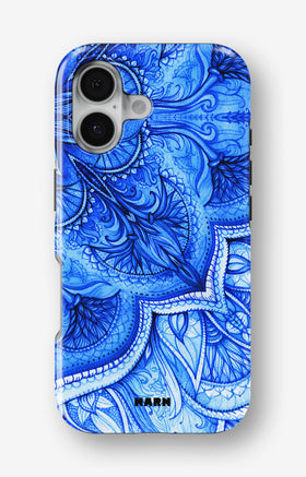 iPhone 16 Tough Case – Blue Vintage - View 1