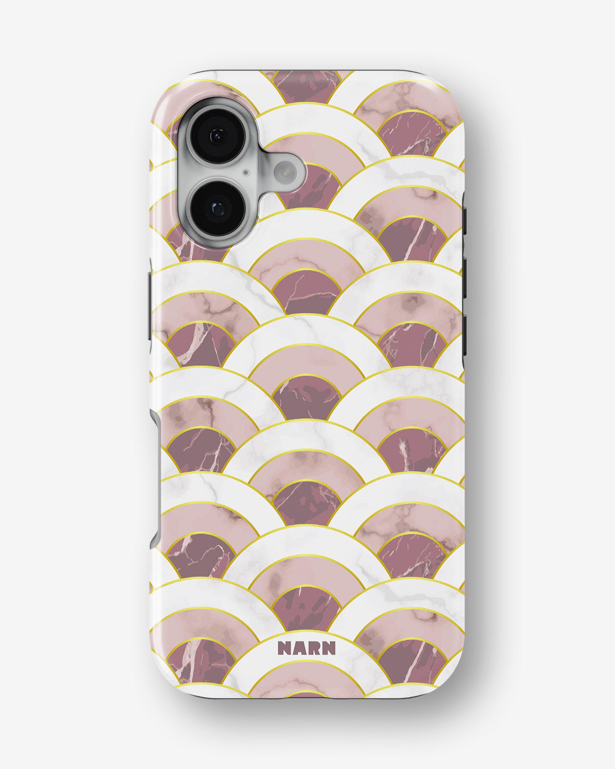 iPhone 16 Tough Case – Pink Marble Waves - View 1