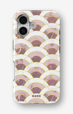 iPhone 16 Tough Case – Pink Marble Waves - View 1