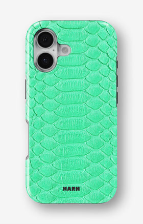 iPhone 16 Tough Case – Turquoise Snake - View 1