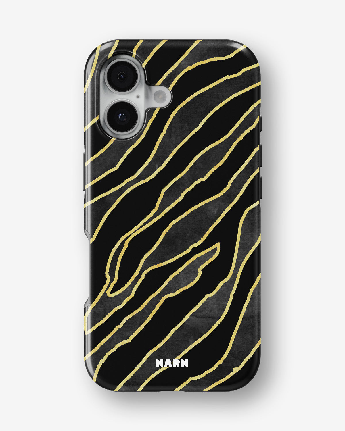 iPhone 16 Tough Case – Golden Zebra - View 1