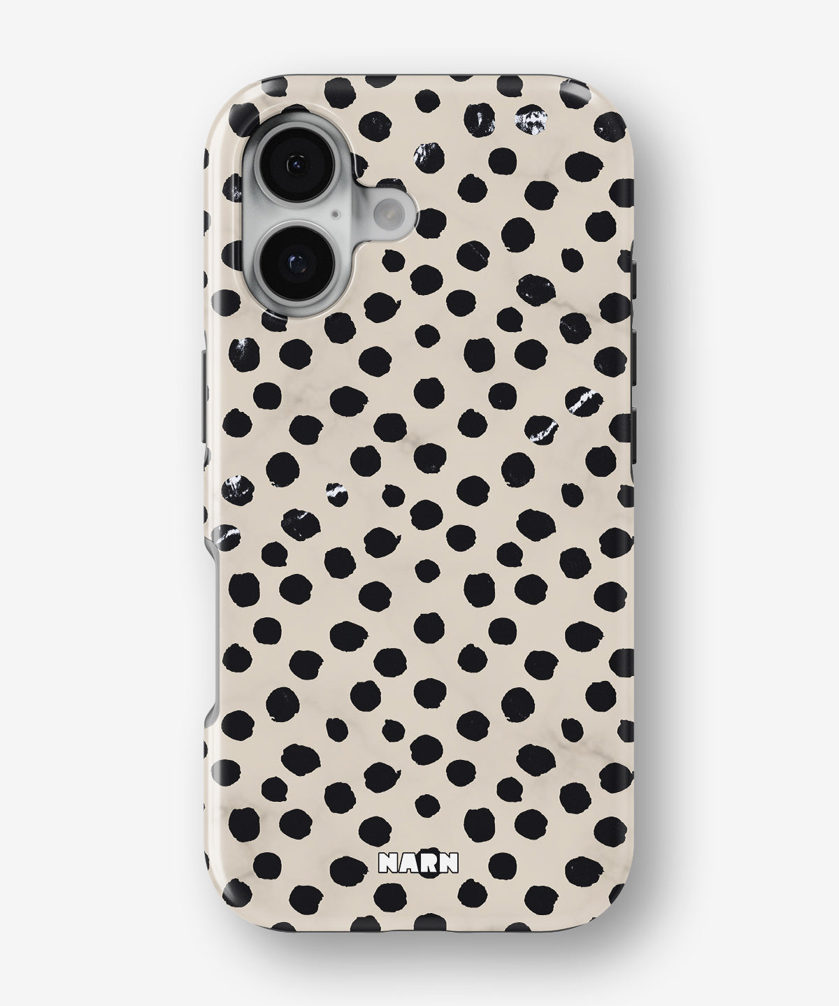 iPhone 16 Tough Case – Marble Dots - View 1