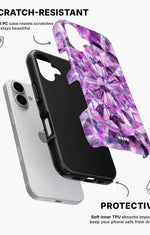 iPhone 16 Tough Case – Lavender Crystals - View 2