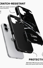 iPhone 16 Tough Case – Custom - Black Marble - View 2