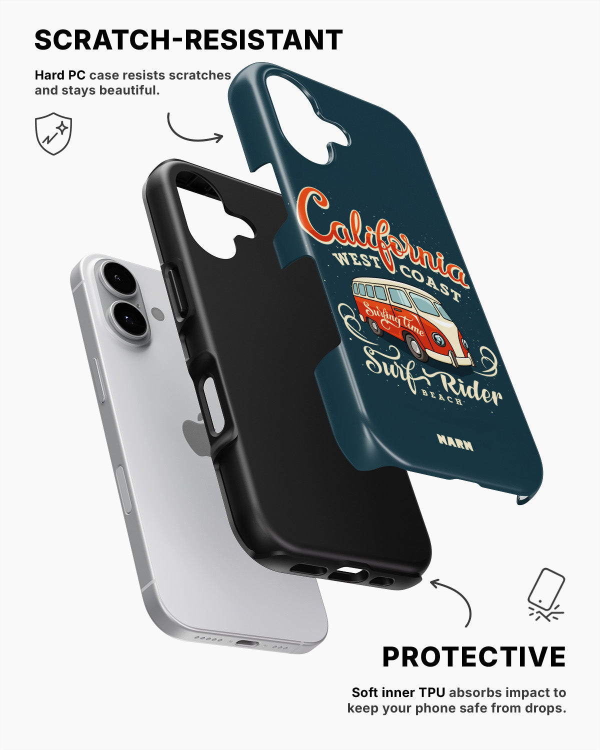 iPhone 16 Tough Case – California Surf - View 2