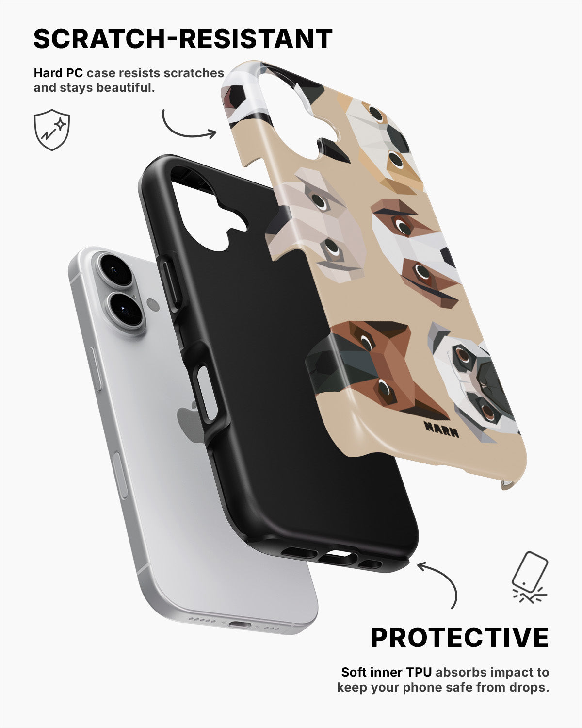 iPhone 16 Tough Case – Cute Dogs - View 2