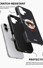 iPhone 16 Tough Case – Hipster Cat - View 2