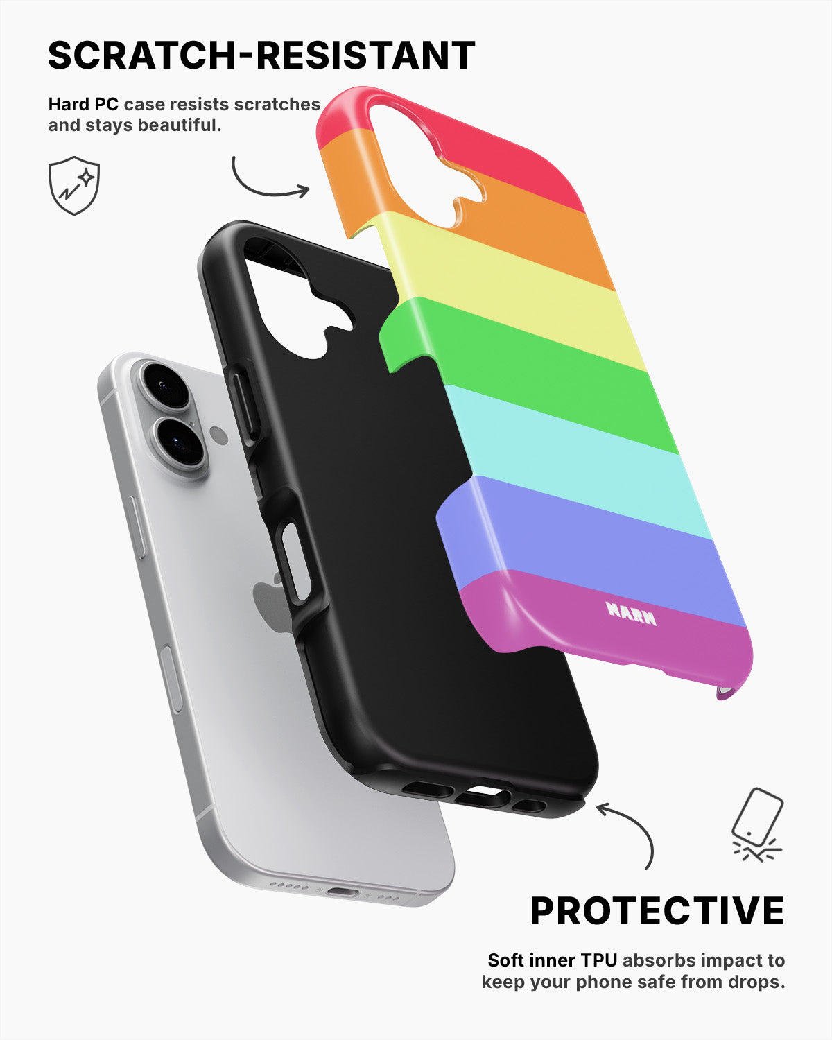 iPhone 16 Tough Case – Color Symphony - View 2