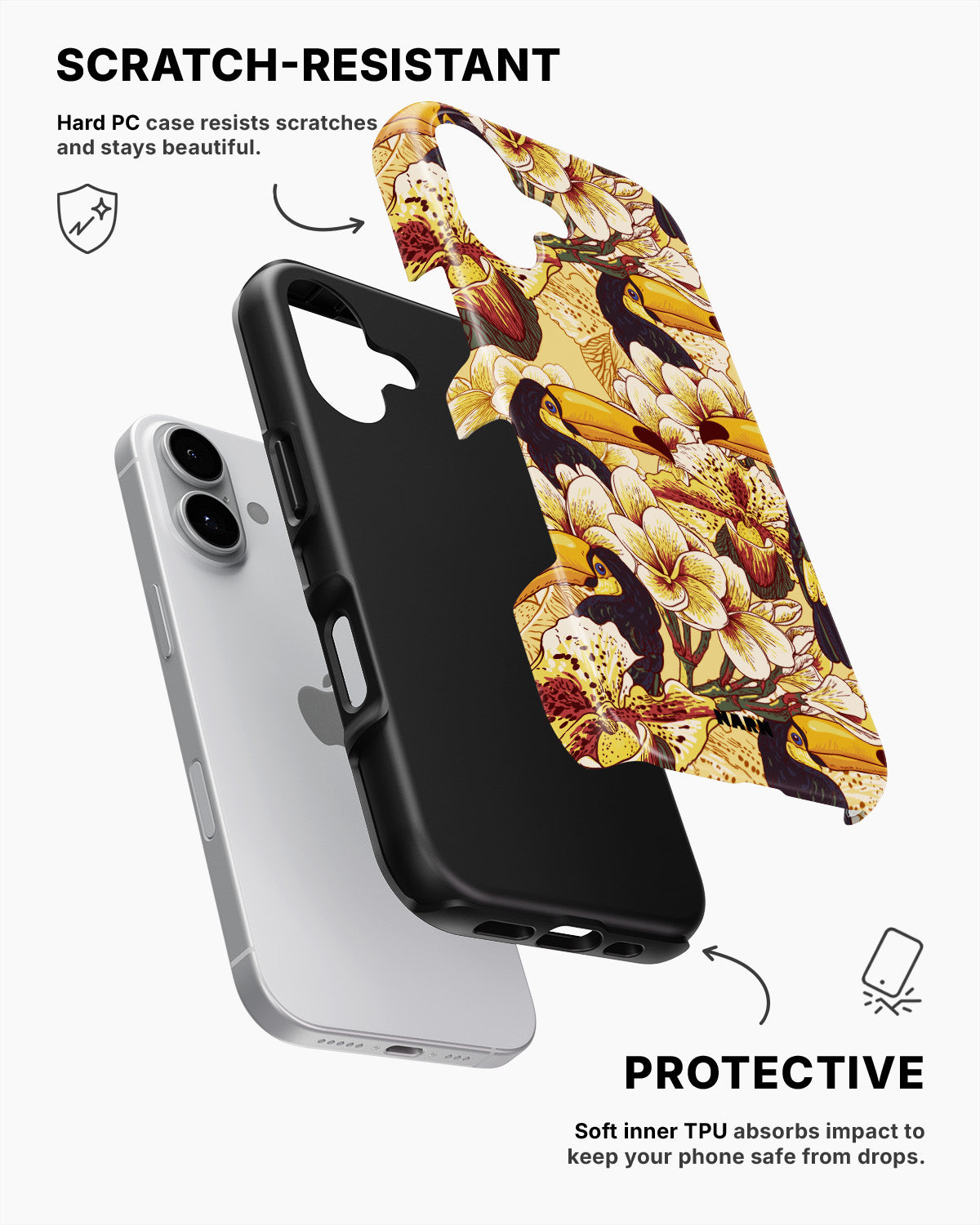 iPhone 16 Tough Case – Toucans - View 2