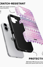 iPhone 16 Tough Case – Purple Aztec - View 2