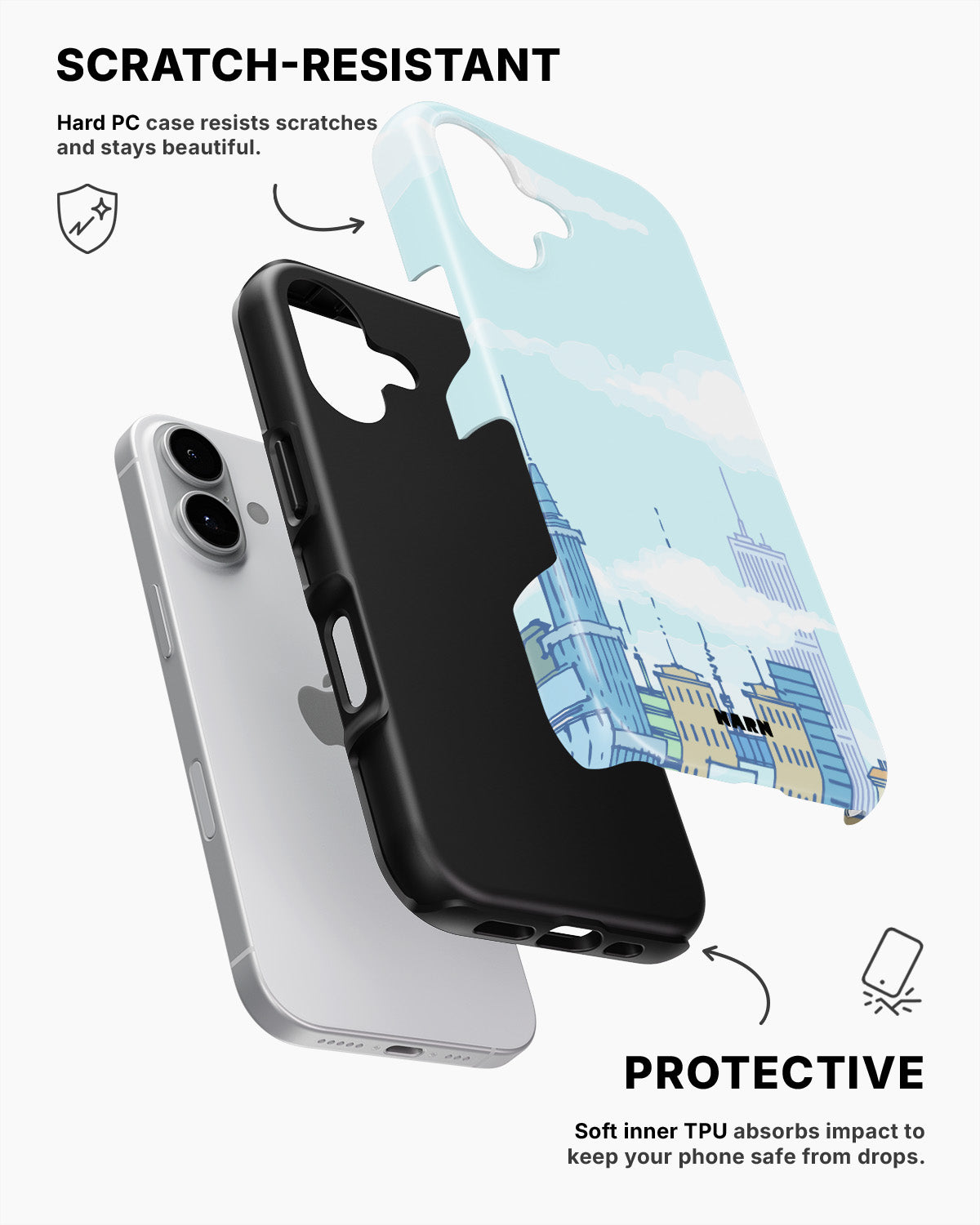 iPhone 16 Tough Case – Skyline - View 2