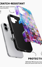 iPhone 16 Tough Case – Purple Hearts - View 2