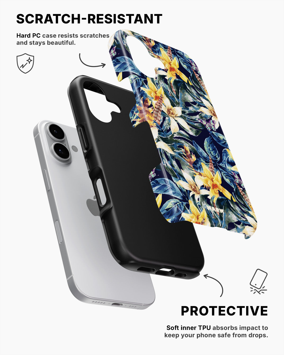 iPhone 16 Tough Case – Lily - View 2