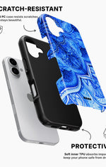 iPhone 16 Tough Case – Blue Vintage - View 2