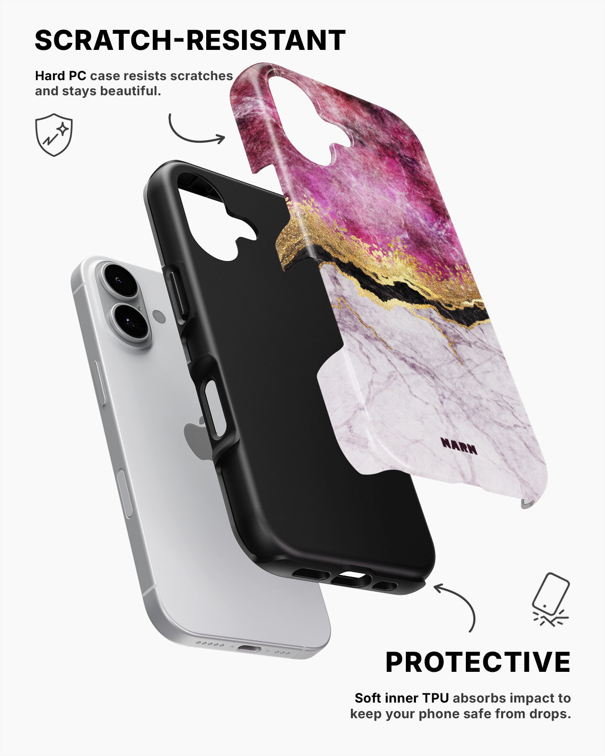iPhone 16 Tough Case – Pink Dream - View 2