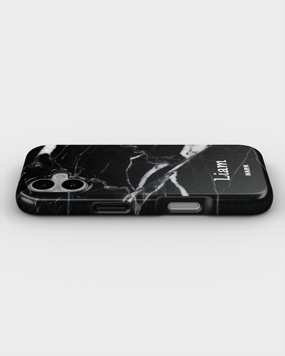 iPhone 16 Tough Case – Custom - Black Marble - View 3