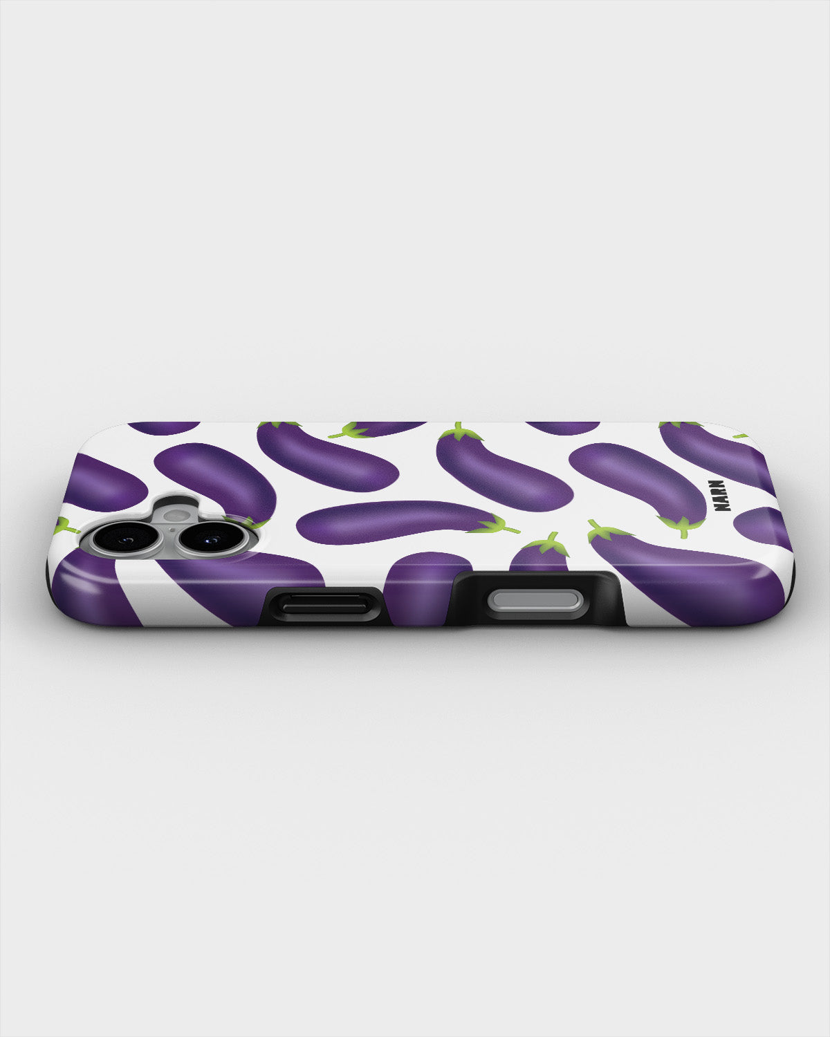 iPhone 16 Tough Case – Eggplant Pattern - View 3