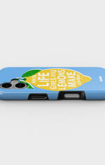 iPhone 16 Tough Case – Lemon Quote - View 3