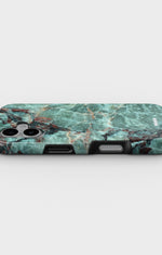 iPhone 16 Tough Case – Green Marble - View 3