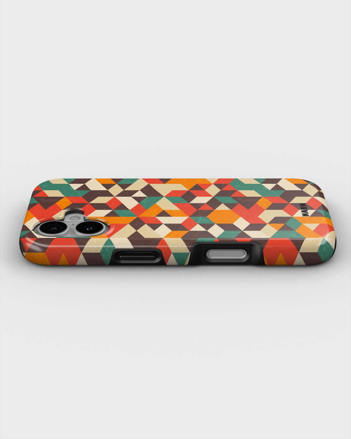 iPhone 16 Tough Case – Retro Geometric - View 3