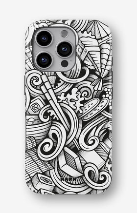 iPhone 16 Pro Tough Case – Japanese Pattern - View 1