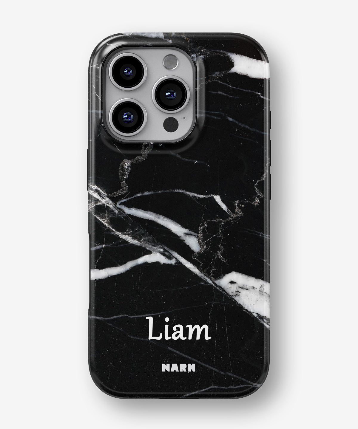 iPhone 16 Pro Tough Case – Custom - Black Marble - View 1
