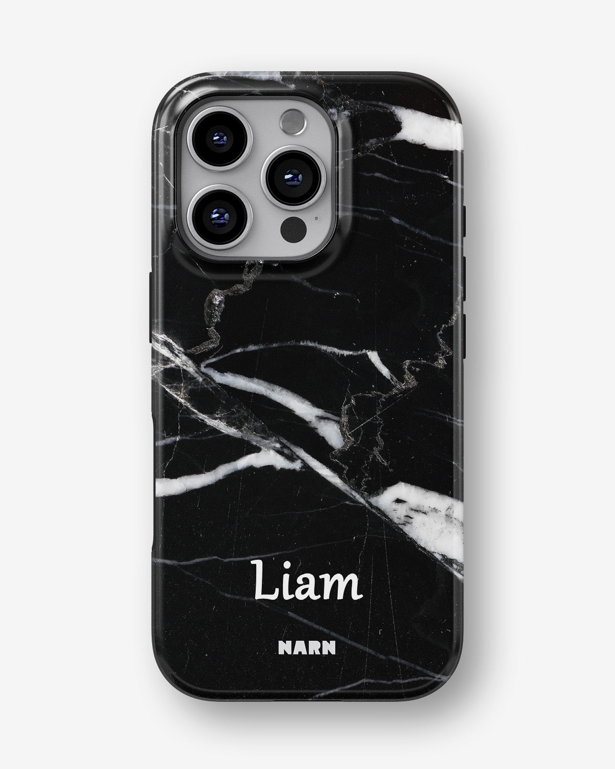 iPhone 16 Pro Tough Case – Custom - Black Marble - View 1