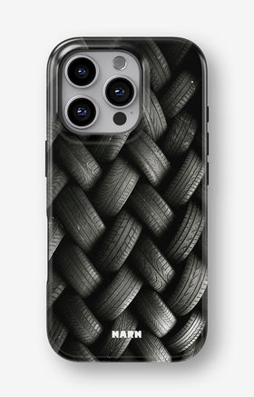 iPhone 16 Pro Tough Case – Tires Wall - View 1