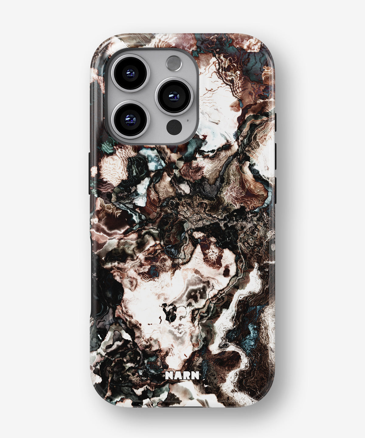 iPhone 16 Pro Tough Case – Marble Brown - View 1