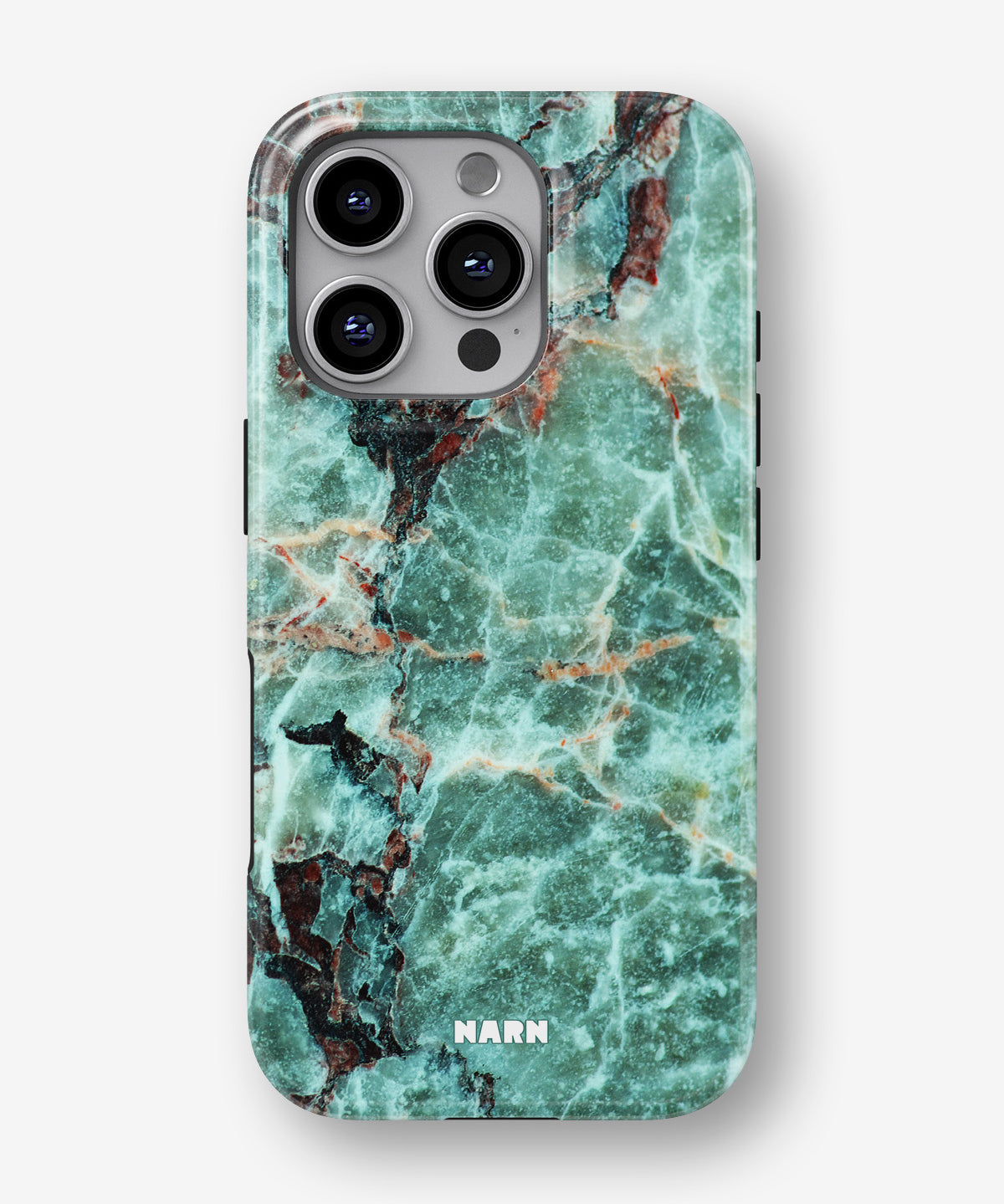 iPhone 16 Pro Tough Case – Green Marble - View 1