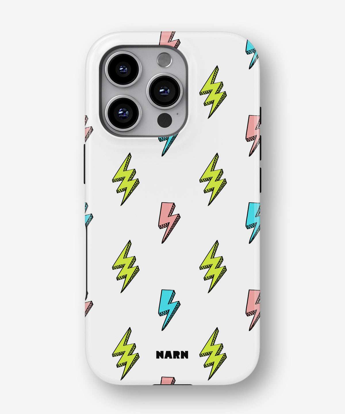 iPhone 16 Pro Tough Case – Lightning Bolts - View 1